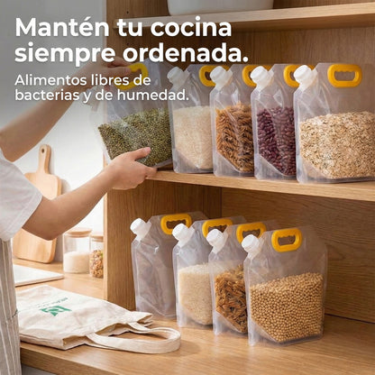 Set x5 o x10 Bolsas de Silicona Reutilizables - Libres de BPA